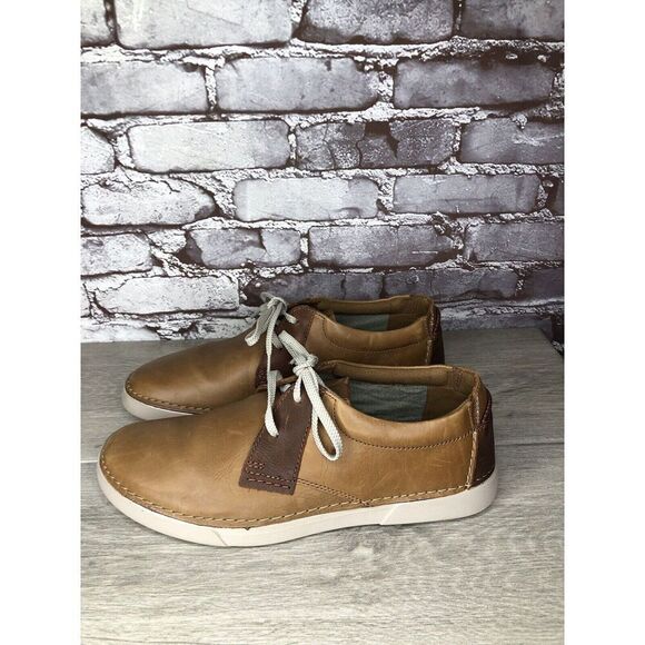 Clarks Collection Casual Oxfords Shoes Men's Size 10.5 US/44 EU Brown Leather - Picture 12 of 16
